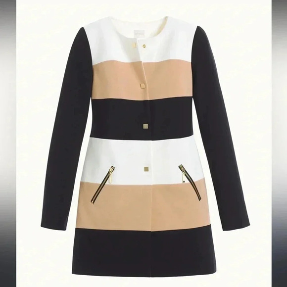 Chico’s color block statement jacket topper size 1 (M) NWT - Picture 3 of 14